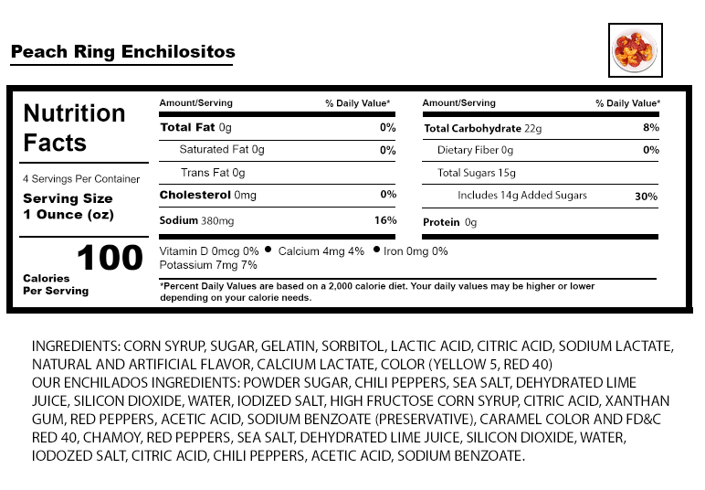 Peach Ring Enchilositos[Top Seller] - Enchilositos Treats
